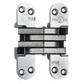 Universal Industrial Soss 1-1/8" x 4-5/8" Heavy Duty Invisible Spring Hinge for 1-3/4" Doors Satin Nickel Finish 218ICUS15